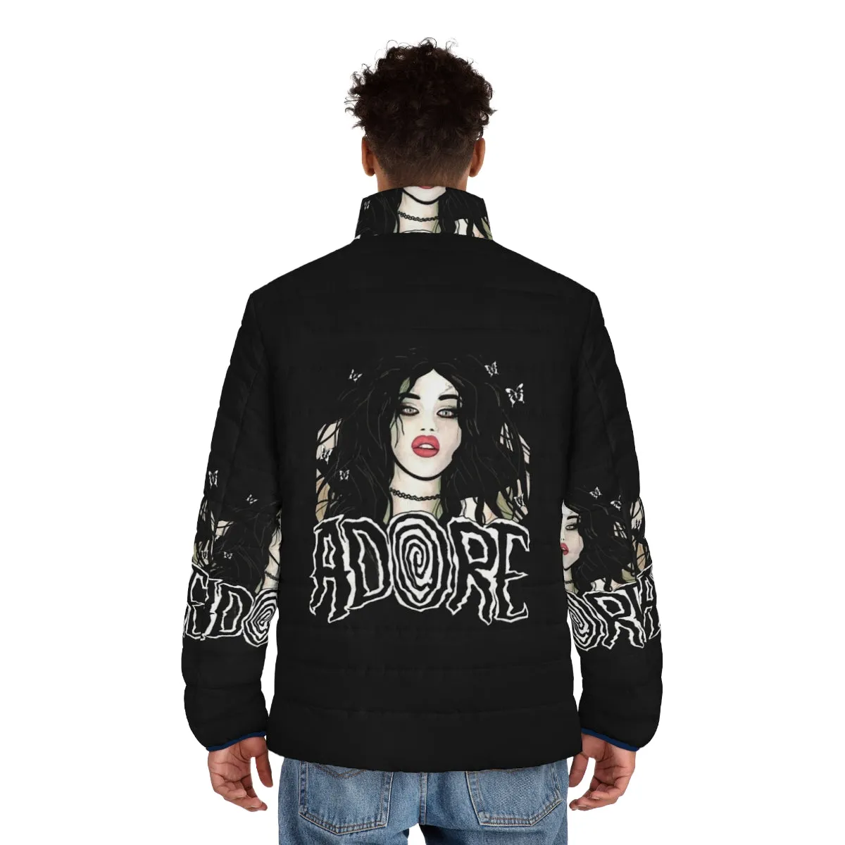 Adore Delano Puffer Jacket - Drag Queen Inspired Goth Punk Style