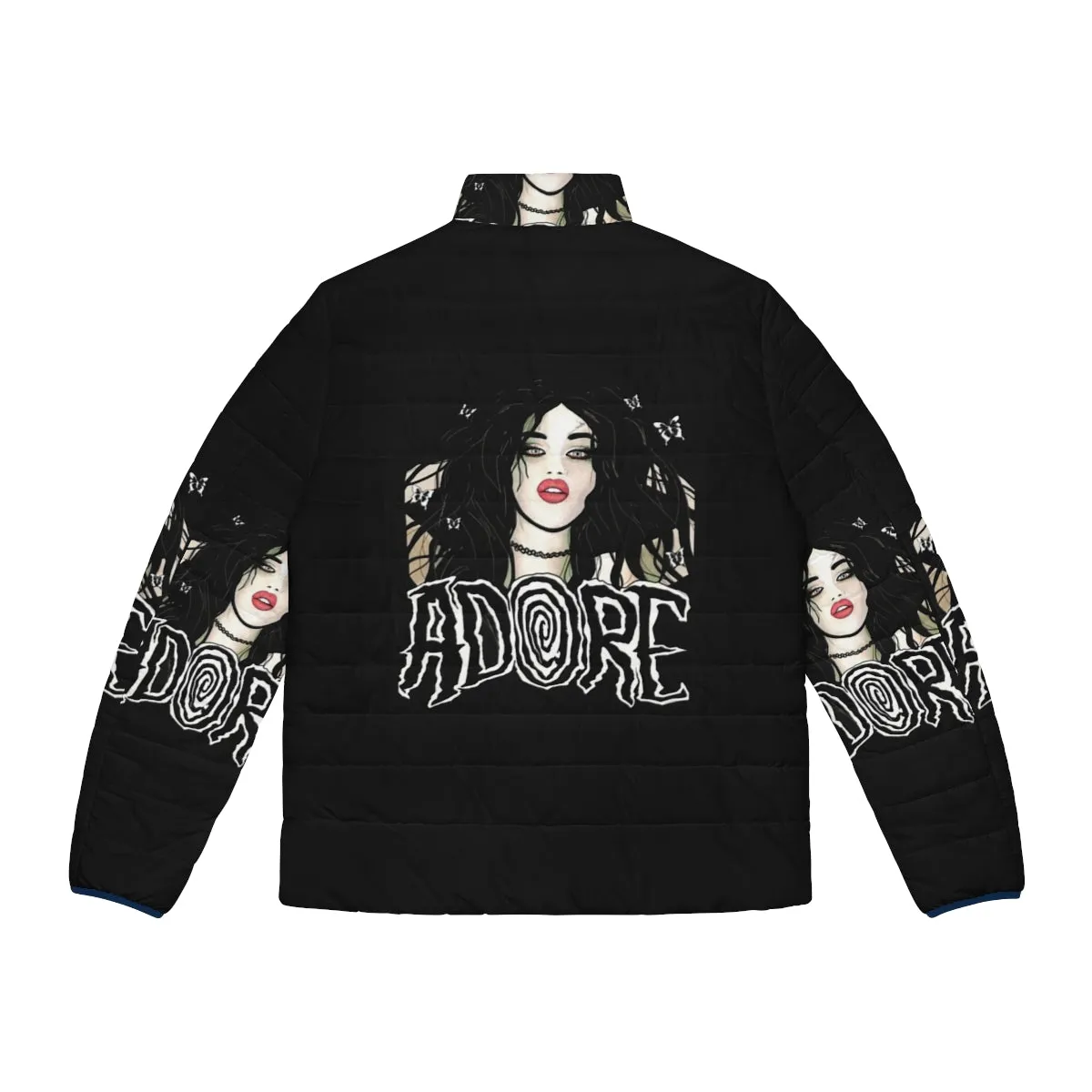 Adore Delano Puffer Jacket - Drag Queen Inspired Goth Punk Style