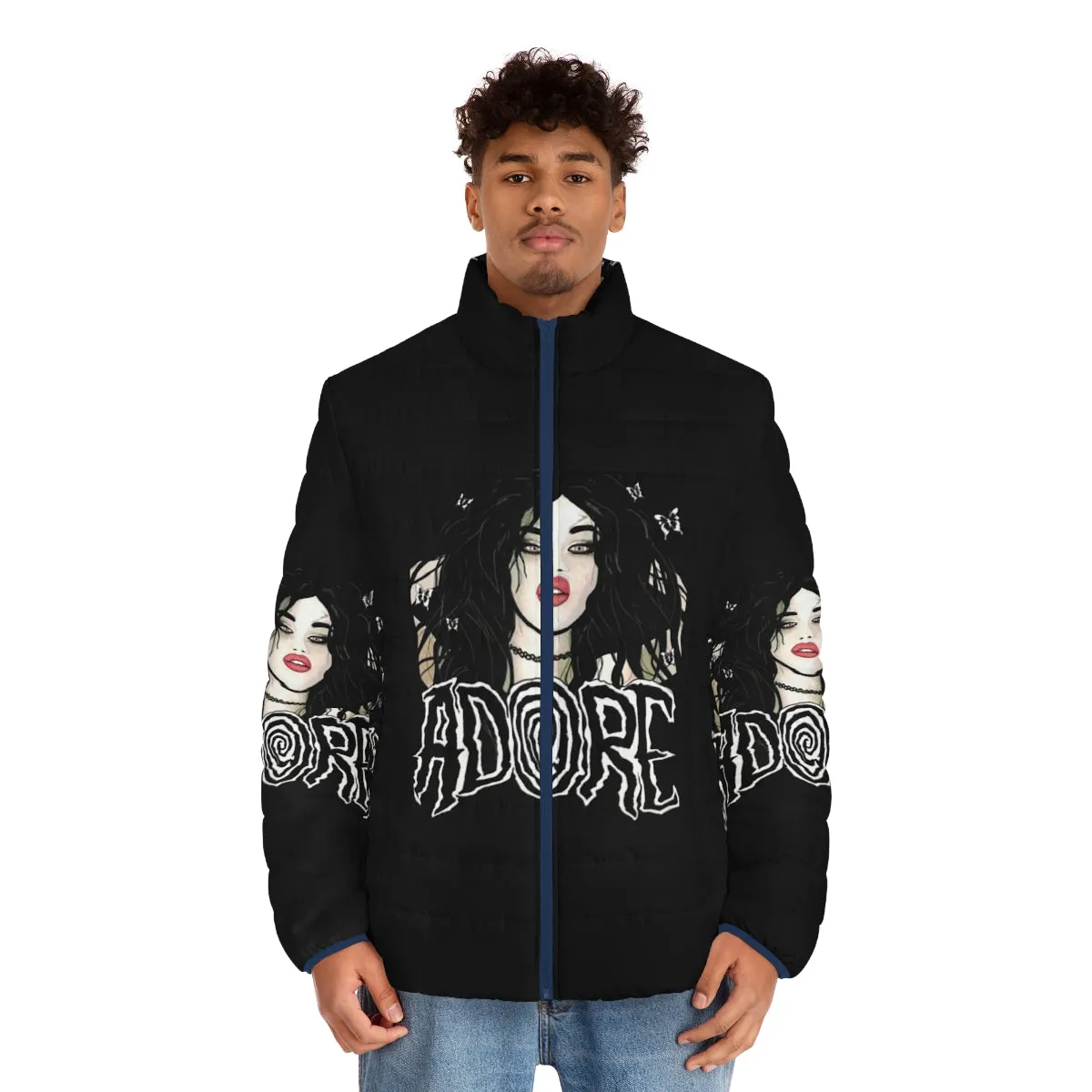 Adore Delano Puffer Jacket - Drag Queen Inspired Goth Punk Style