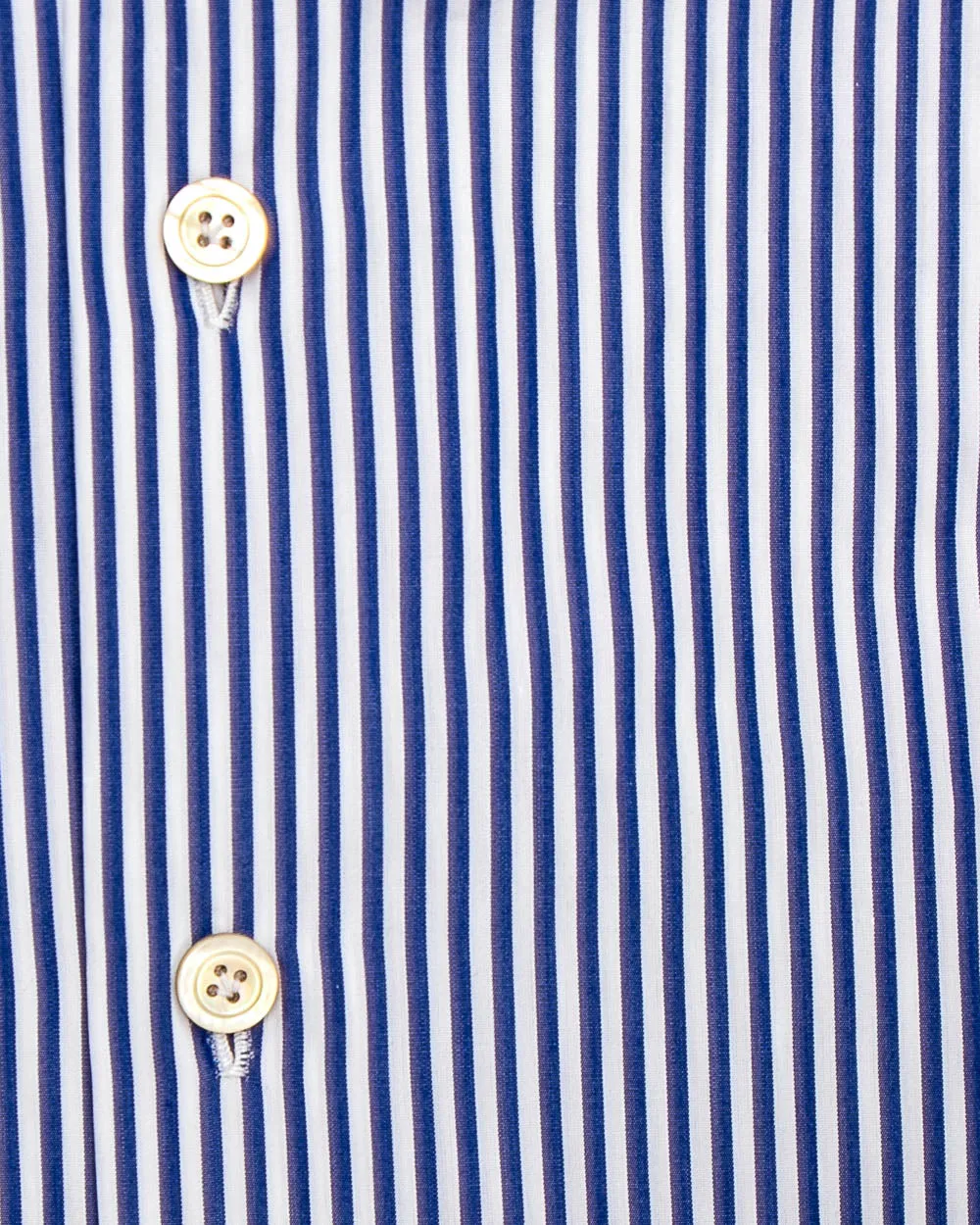 Blue and White Bengal Stripe Dress Shirt