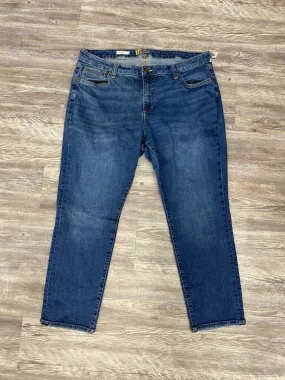 Blue Denim Jeans Boyfriend Kut, Size 20