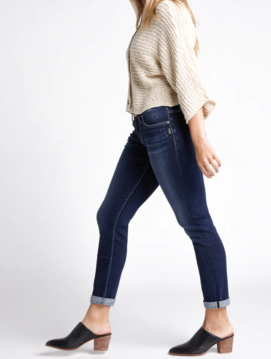 Boyfriend Mid-Rise Slim Leg Jean by Silver Jeans