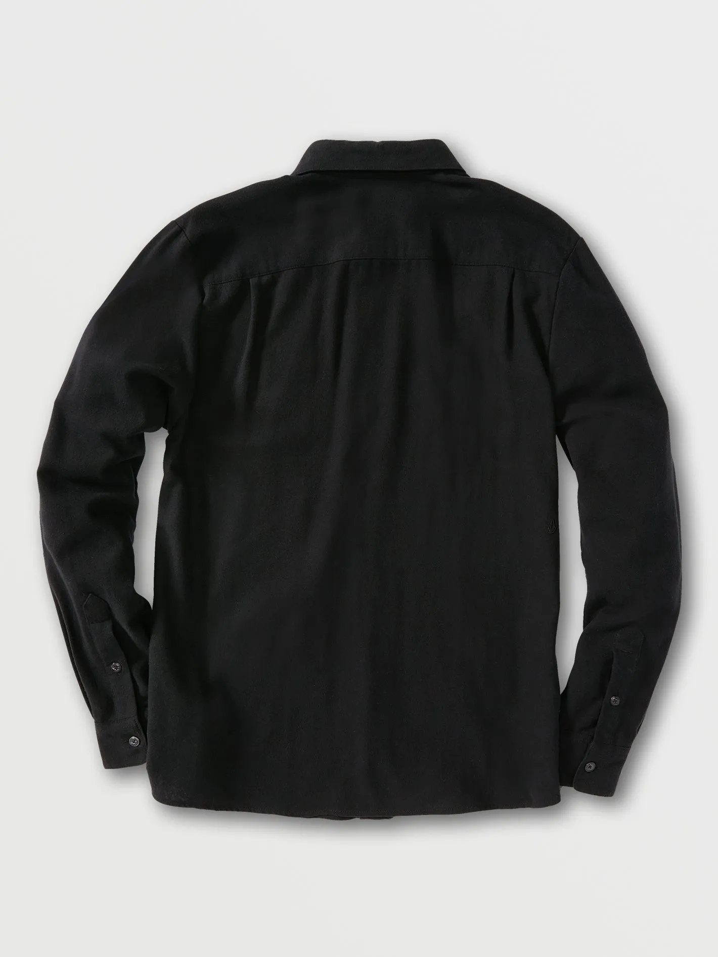 Caden Solid Long Sleeve Shirt - Black