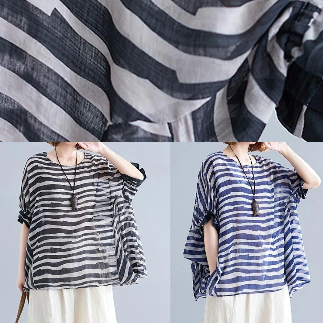 Chic Black Striped Shirts