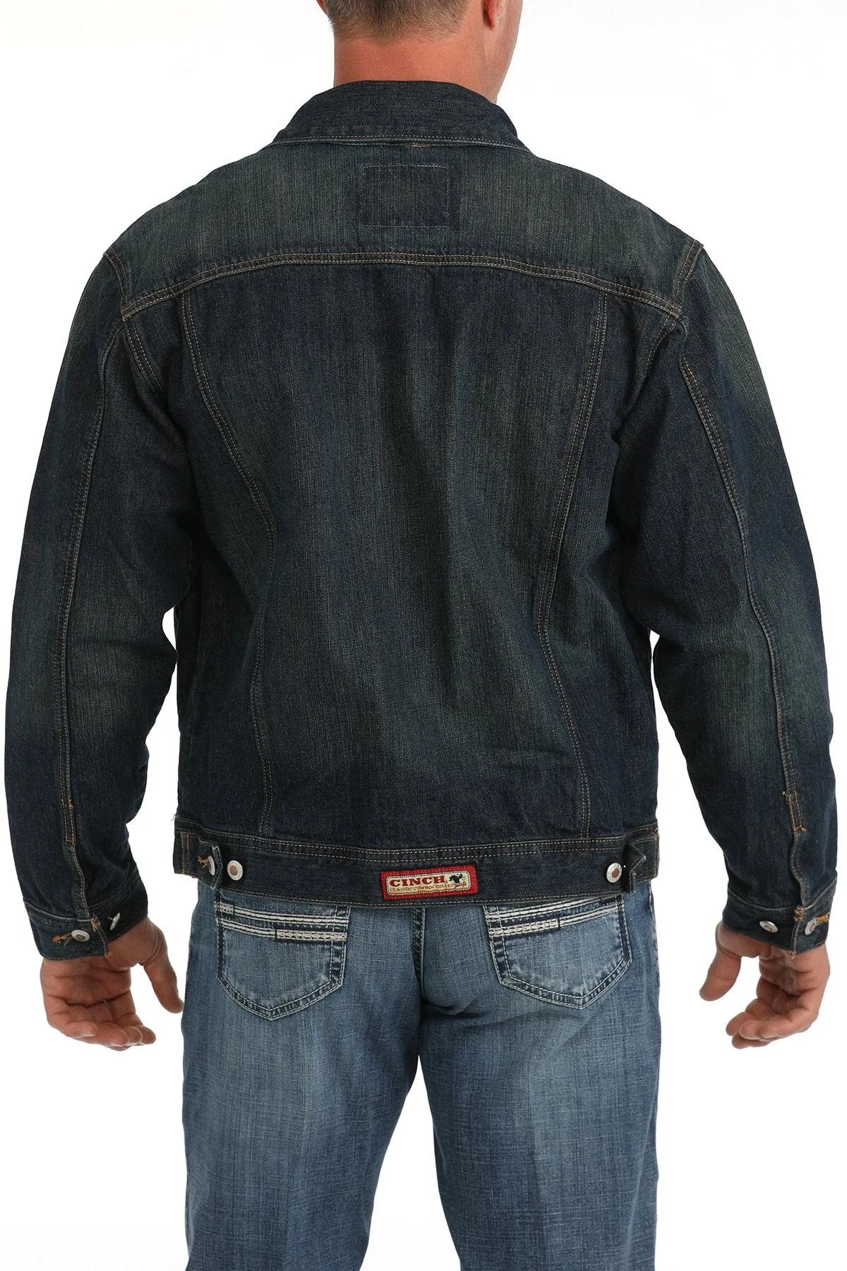 Cinch Mens Dark Stonewash Denim Jacket - MWJ1122014