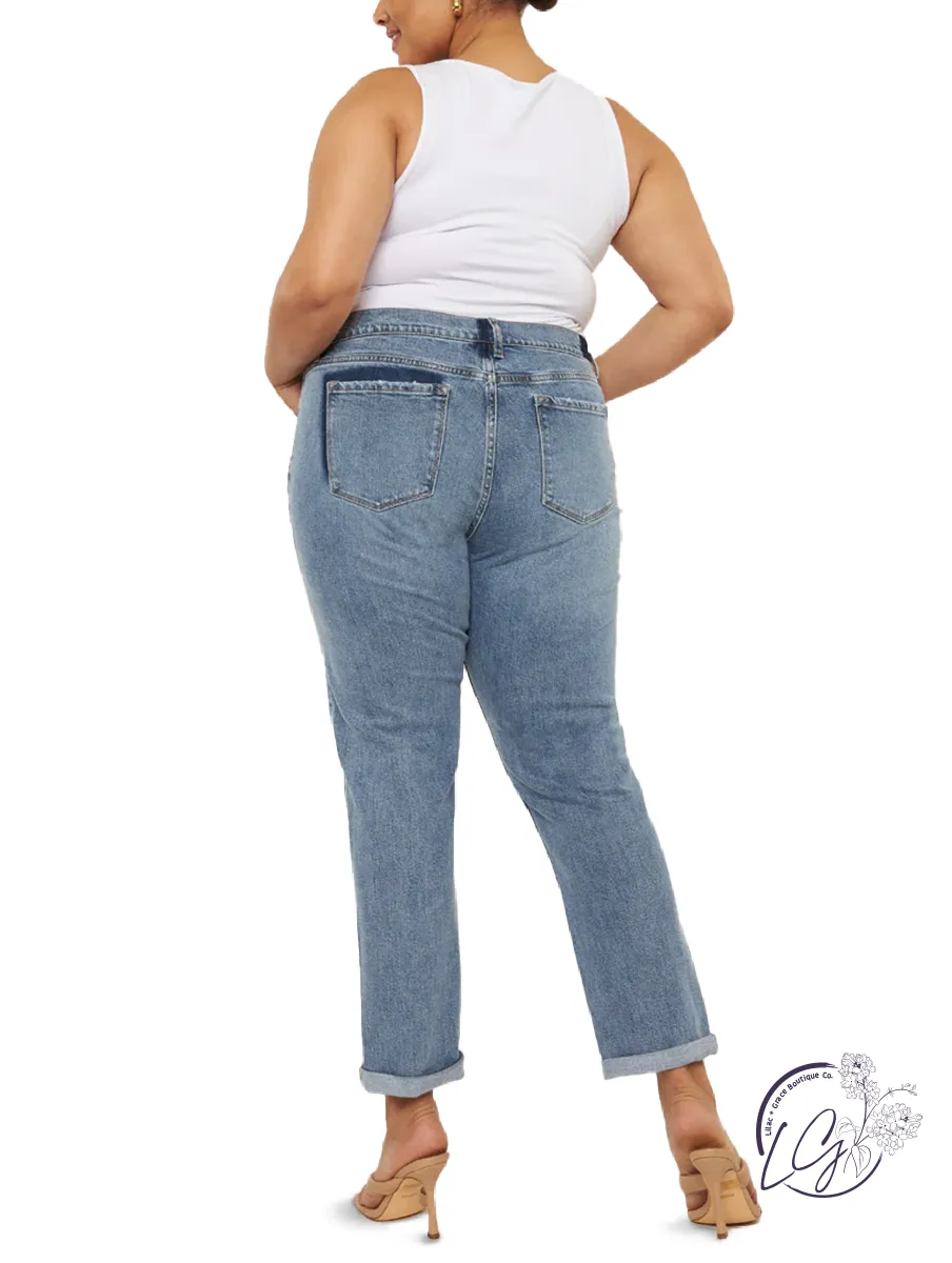 Curvy Milla Mid Rise Jeans By KanCan