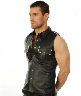 Dominion Leather Shirt for Men