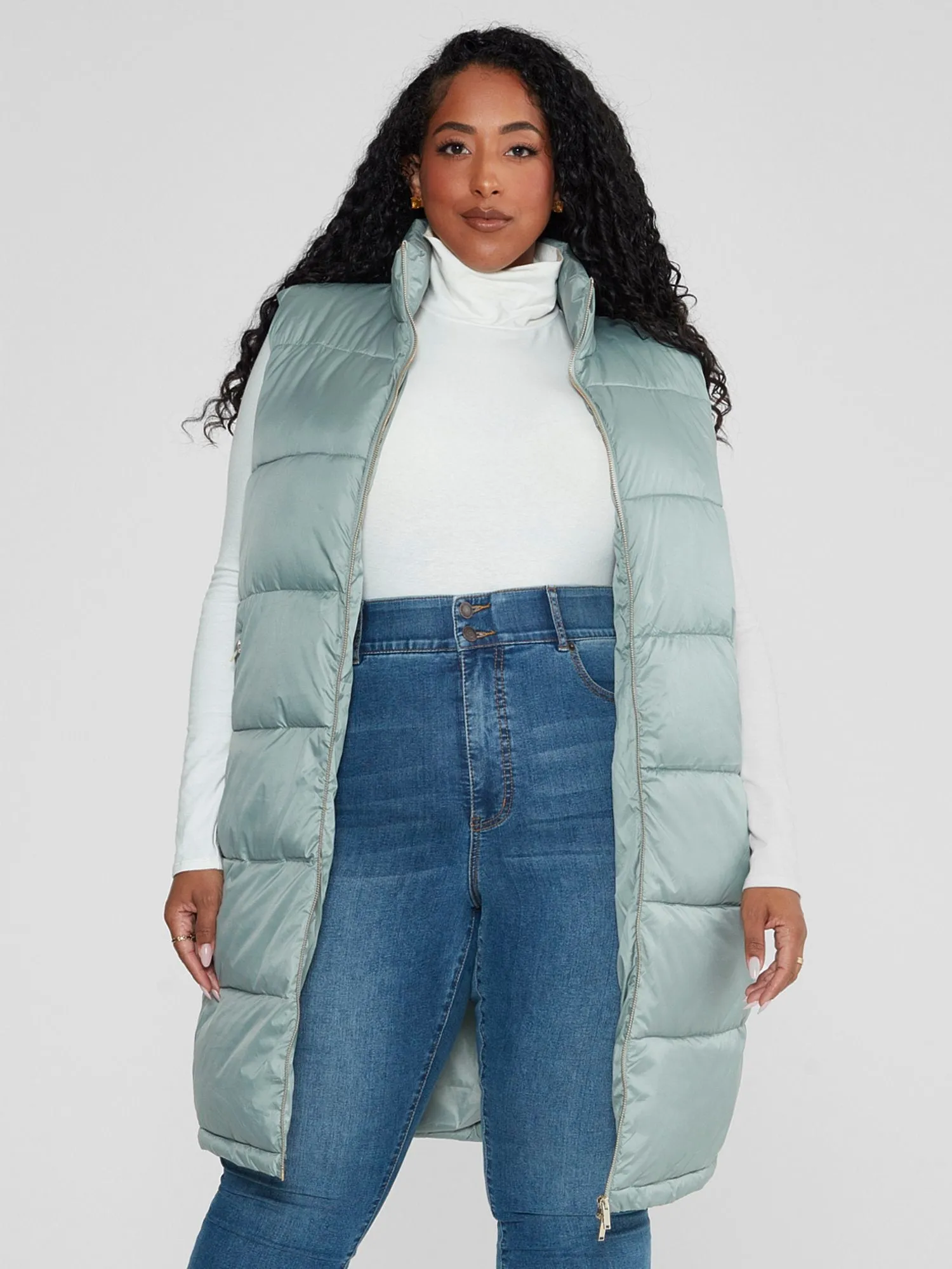 Fashion To Figure - Chanice Long Puffer Vest