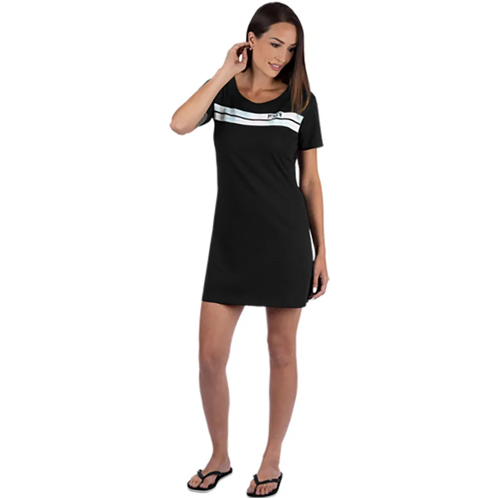 FXR Track T-Shirt Dress Black/Palms