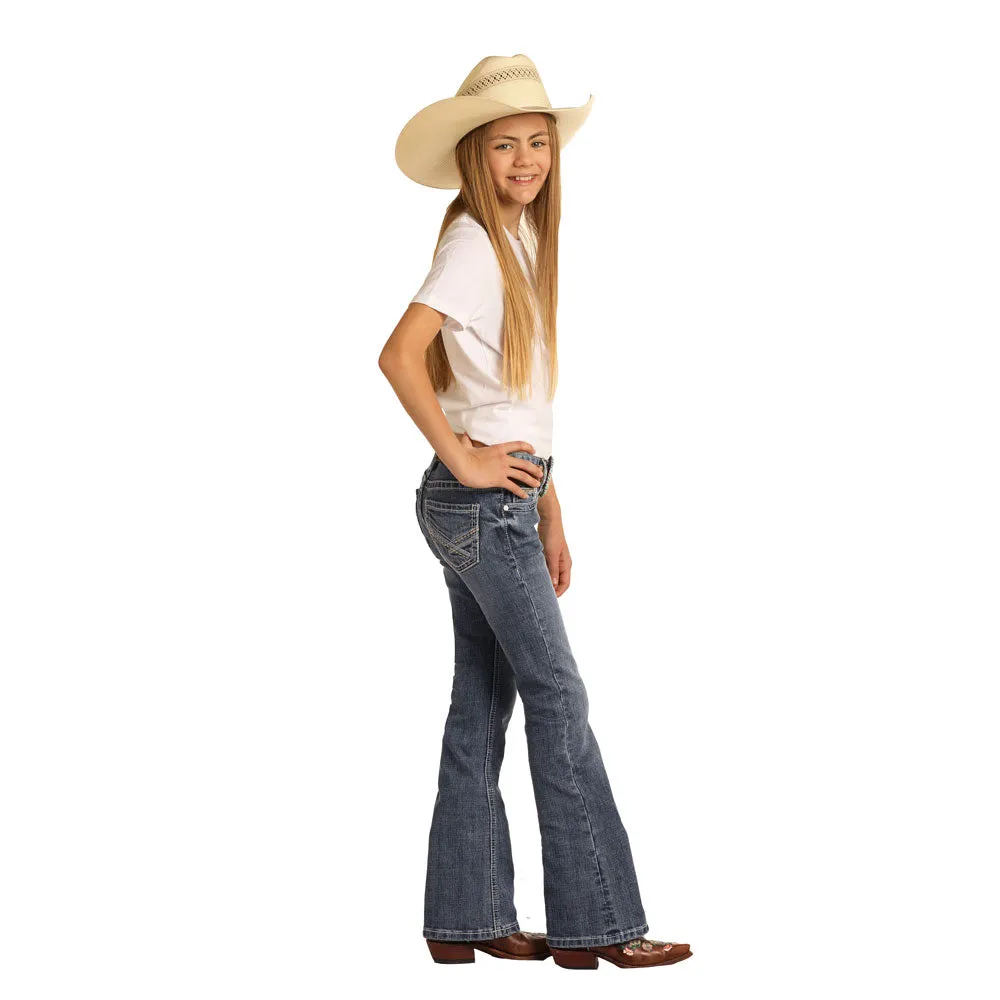 G5-9788 Rock & Roll Cowgirl Girls Bootcut Jeans