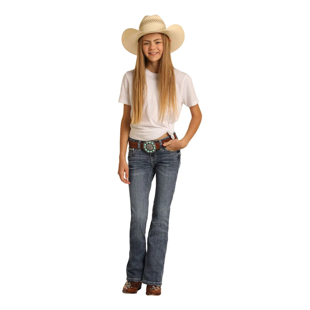 G5-9788 Rock & Roll Cowgirl Girls Bootcut Jeans