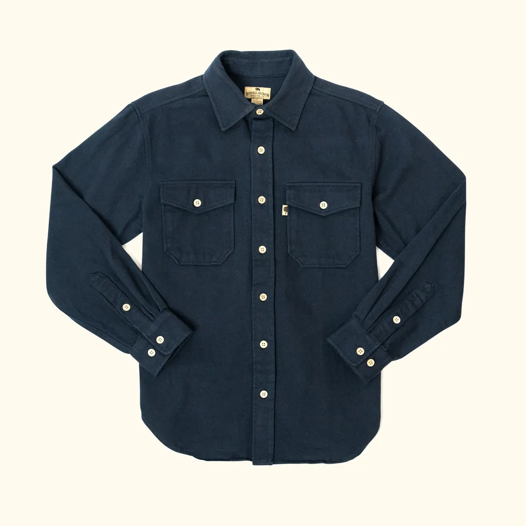 Gunner Cotton Twill Shirt Jac | Lost Cove Navy