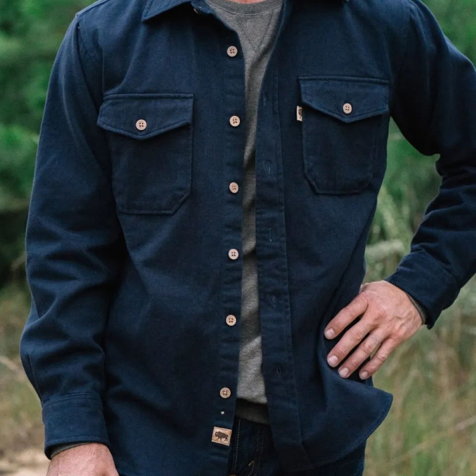 Gunner Cotton Twill Shirt Jac | Lost Cove Navy