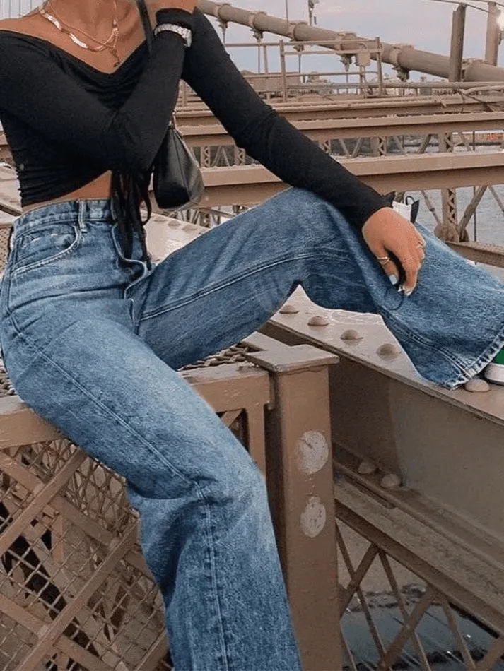 Joskaa Light Washed Boyfriend Jeans