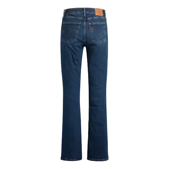 Levi's pantalone jeans da donna a vita alta a zampa 725 blu scuro