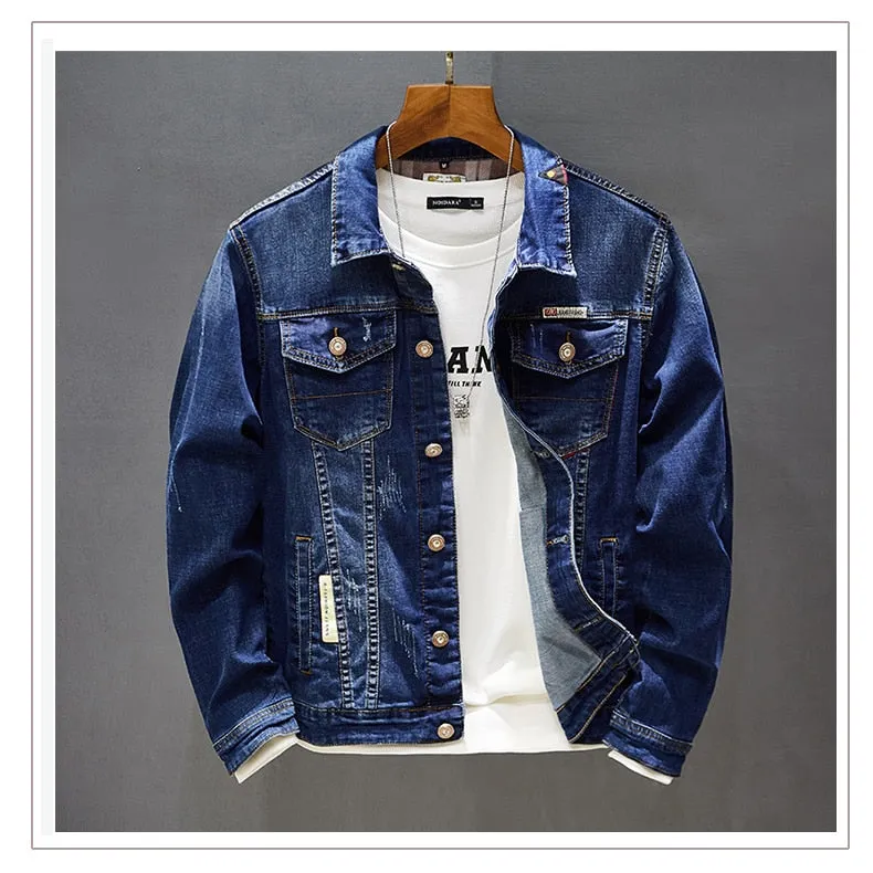 Men's Blue Denim Slim jeans Jacket