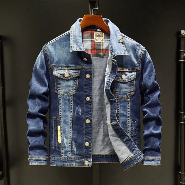 Men's Blue Denim Slim jeans Jacket