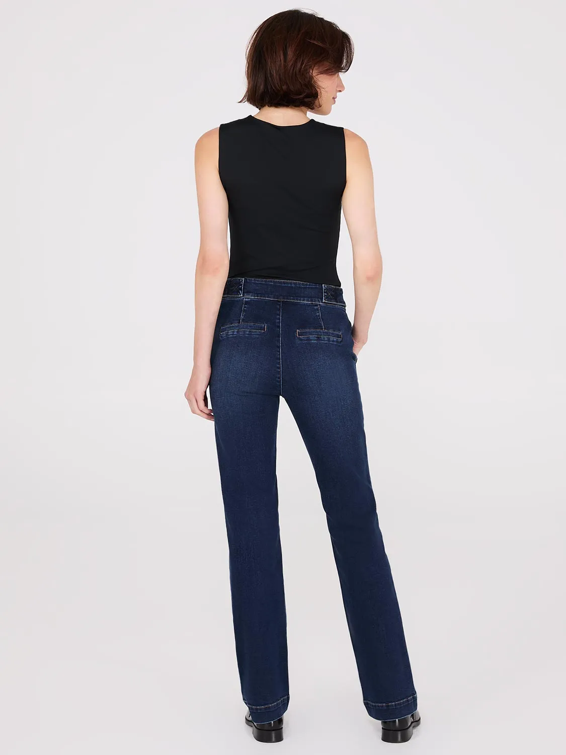 Mid-Rise Bootcut Sailor Jeans