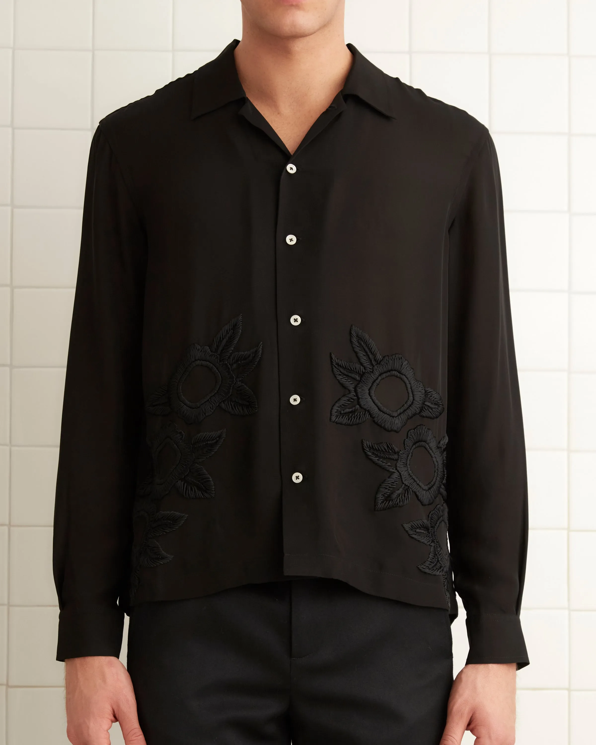 Midnight Daffodil Long Sleeve Shirt