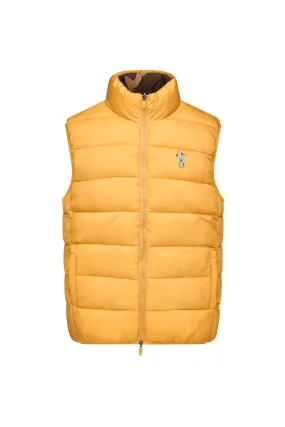 Mocha/Gold Men's Reversible Quilted Vest