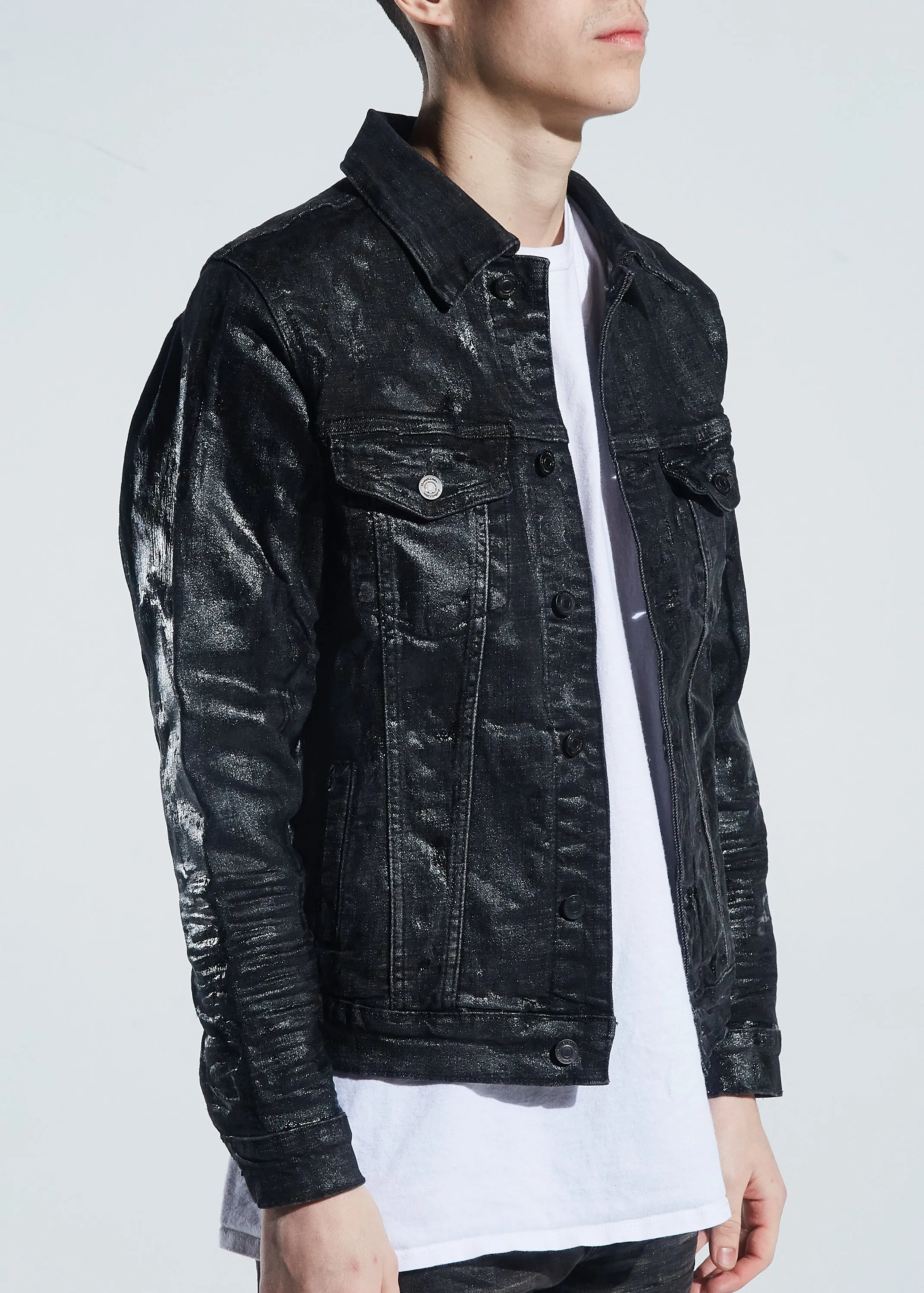 Morant Denim Jacket (Waxed Black)