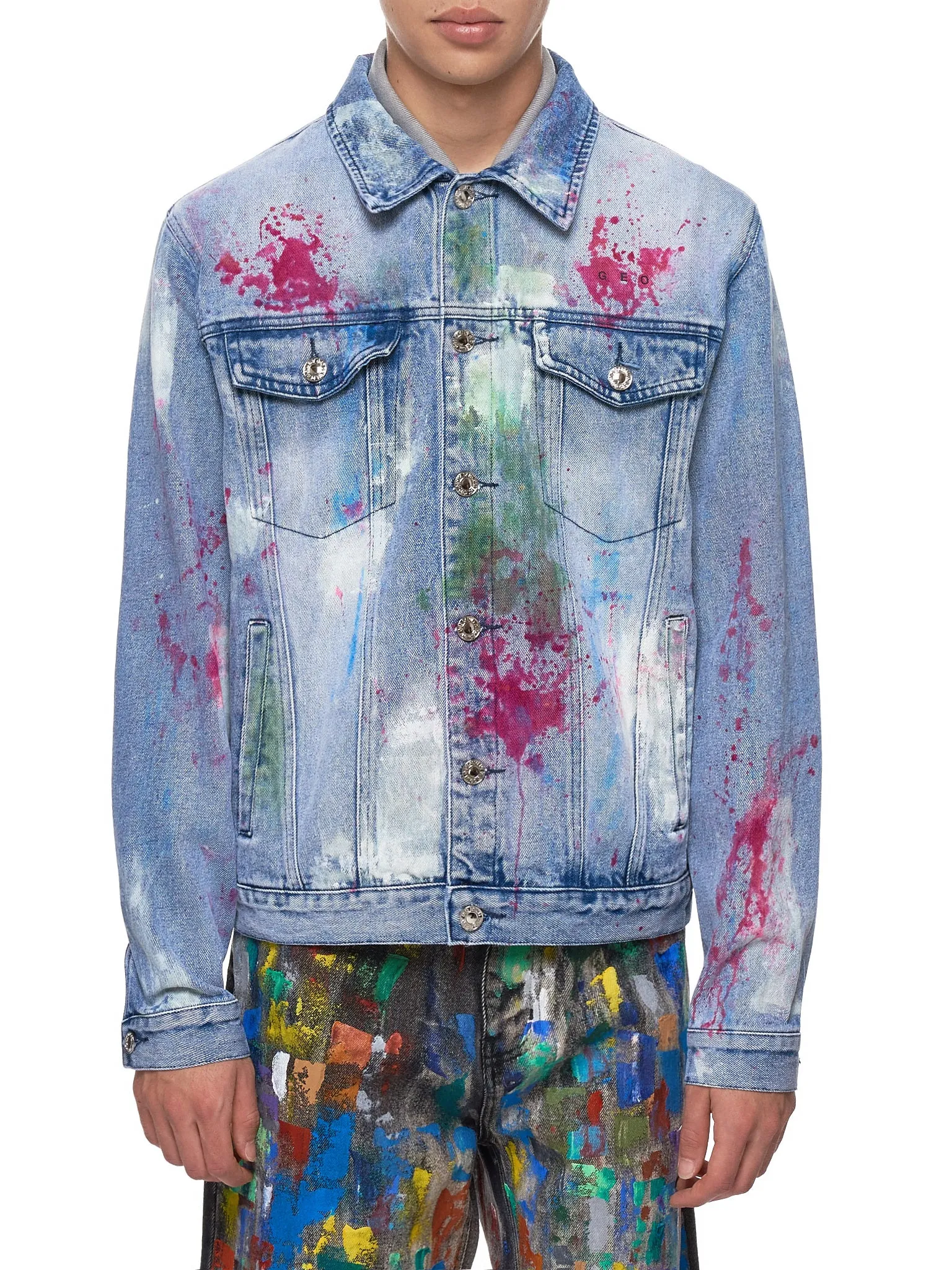 Paint-Splattered Jacket (PAINTERS-CANVAS-STONEWASH)