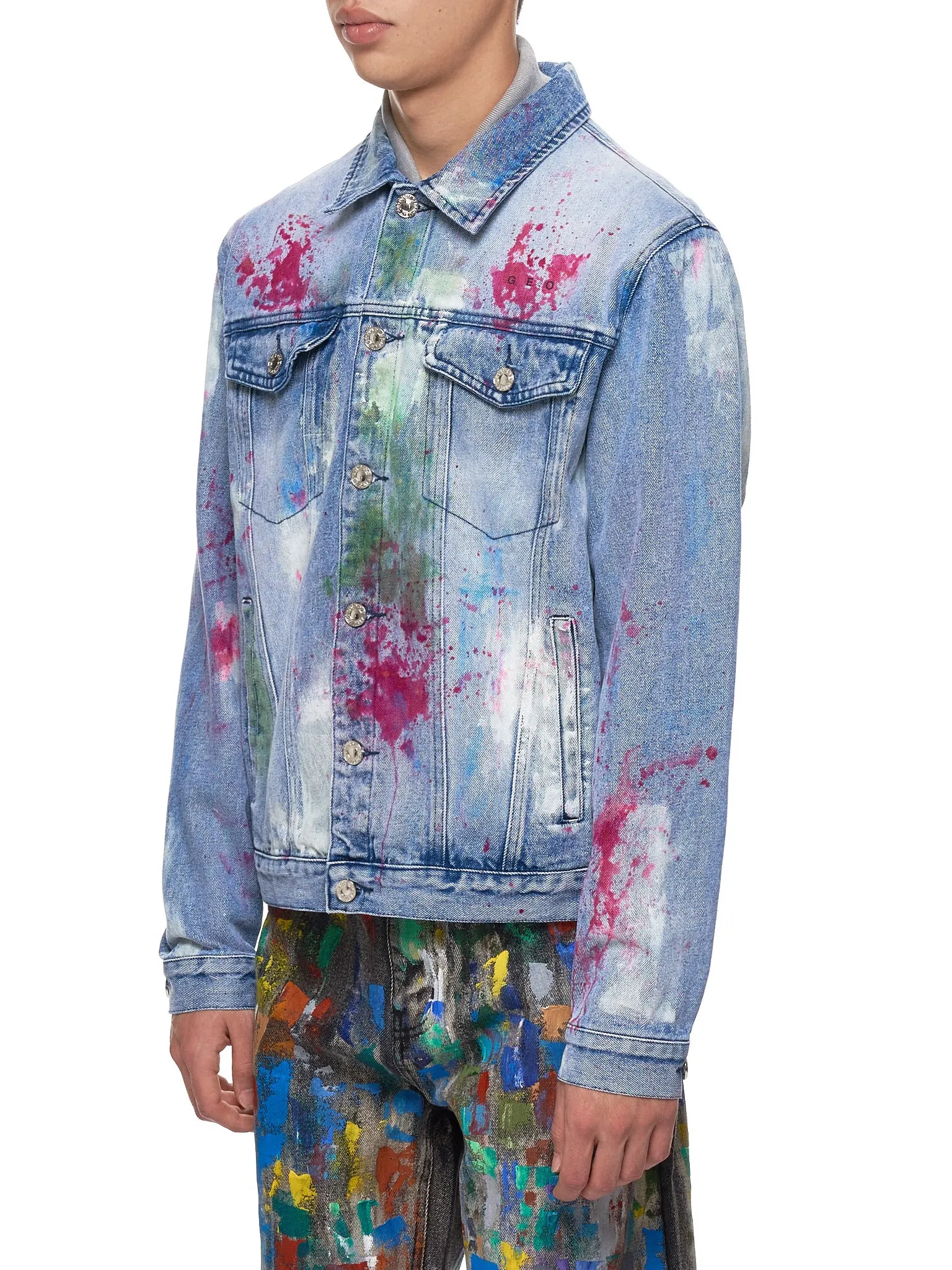 Paint-Splattered Jacket (PAINTERS-CANVAS-STONEWASH)