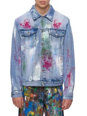 Paint-Splattered Jacket (PAINTERS-CANVAS-STONEWASH)