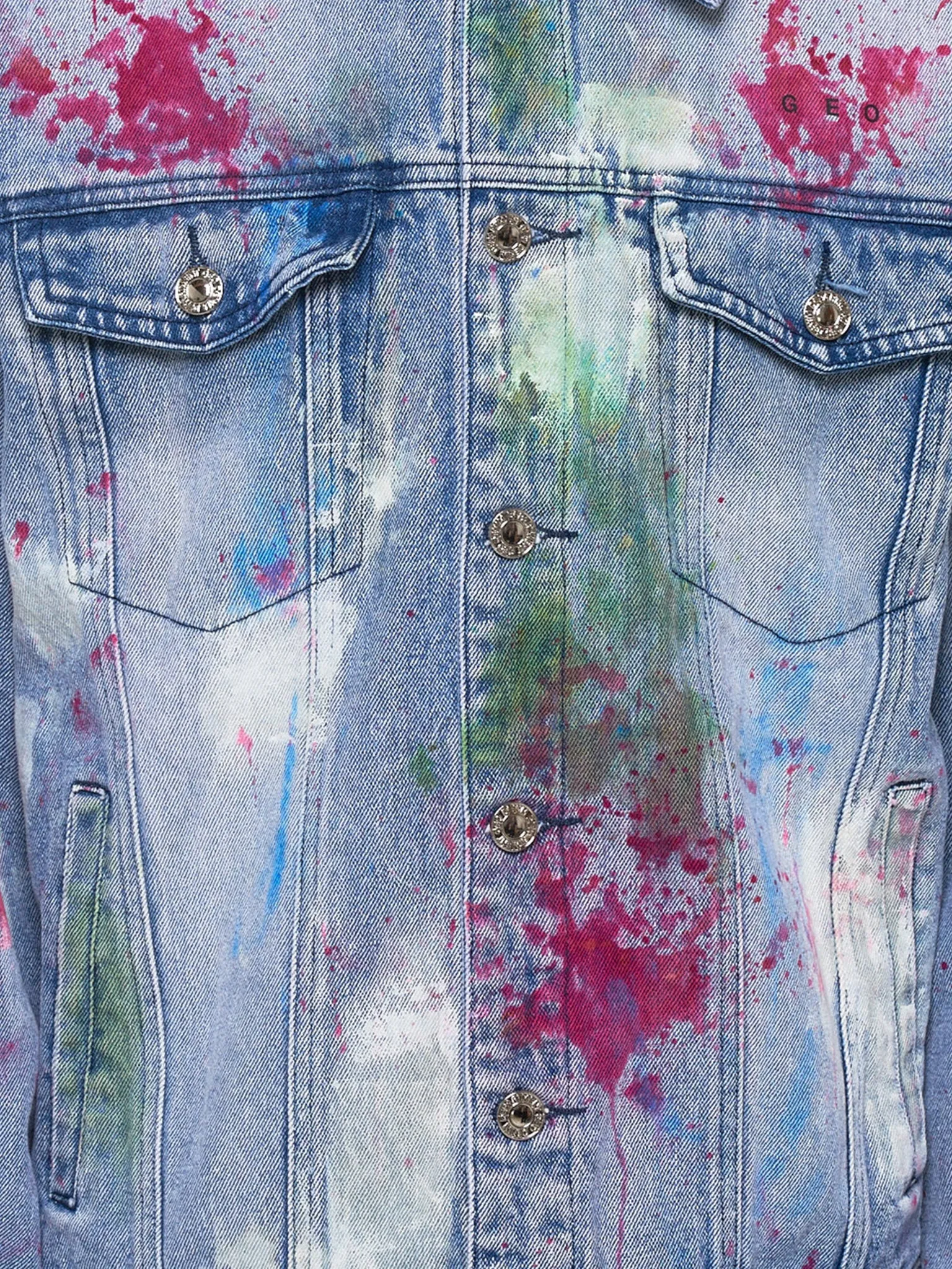 Paint-Splattered Jacket (PAINTERS-CANVAS-STONEWASH)