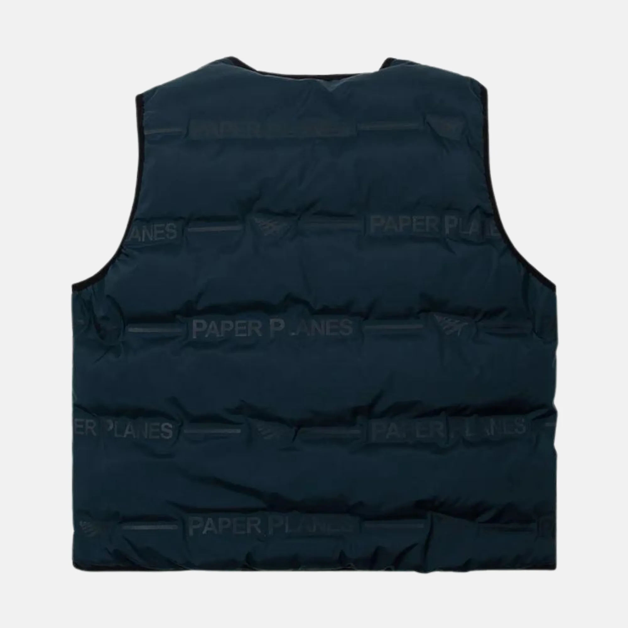 Paper Planes Sky Captain Embossed Puffer Vest