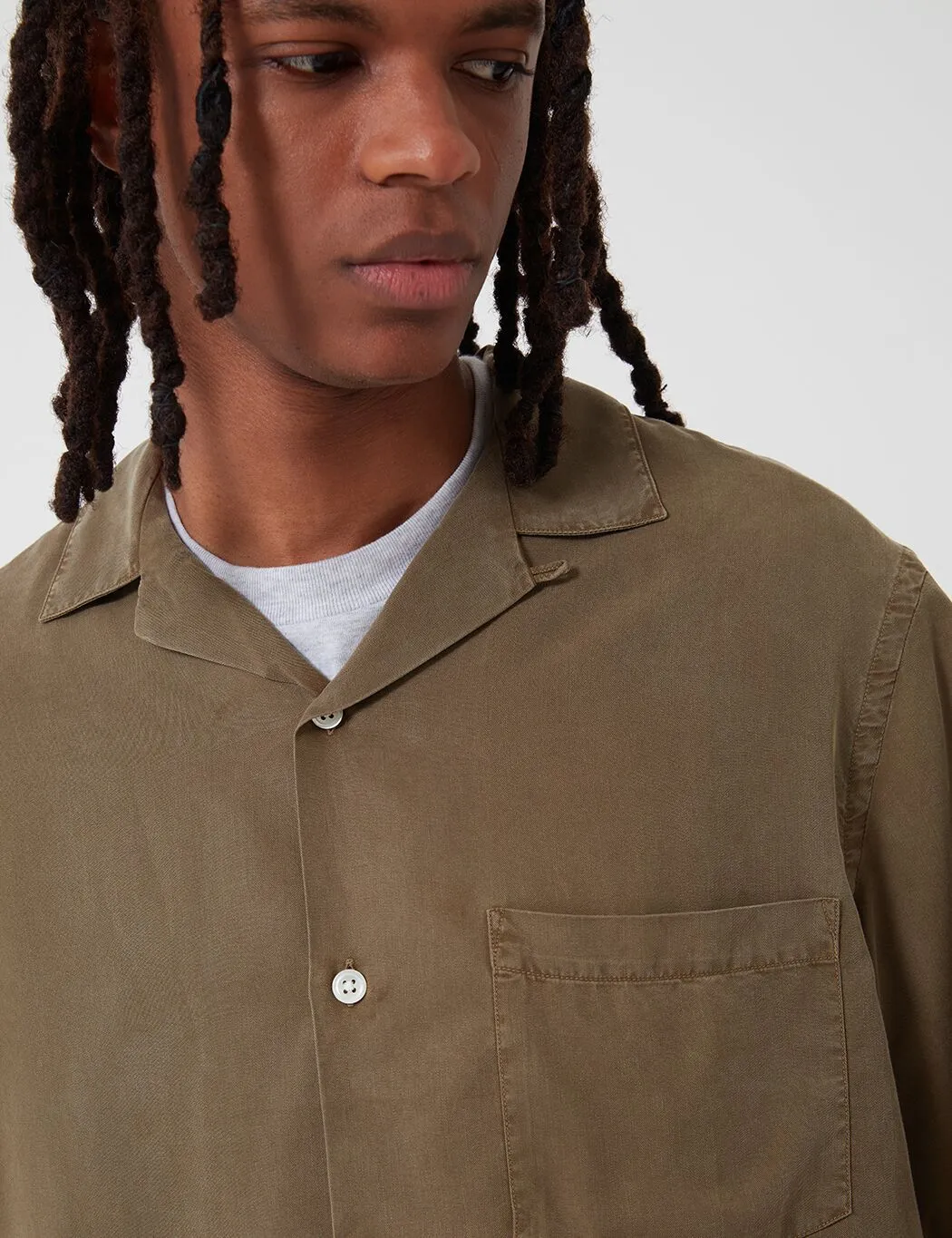 Portuguese Flannel Dogtown Shirt - Olive Green