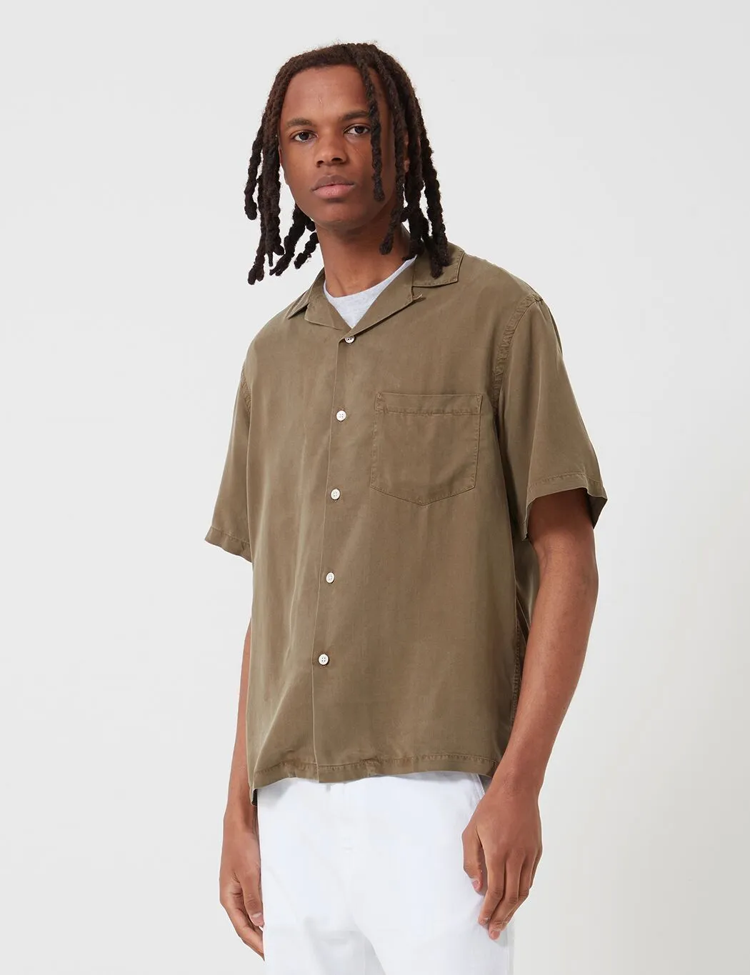 Portuguese Flannel Dogtown Shirt - Olive Green