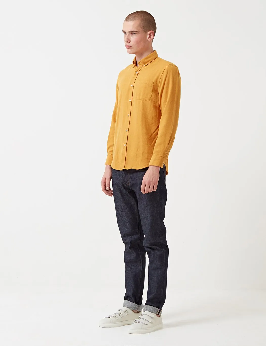 Portuguese Flannel Teca Shirt - Mustard