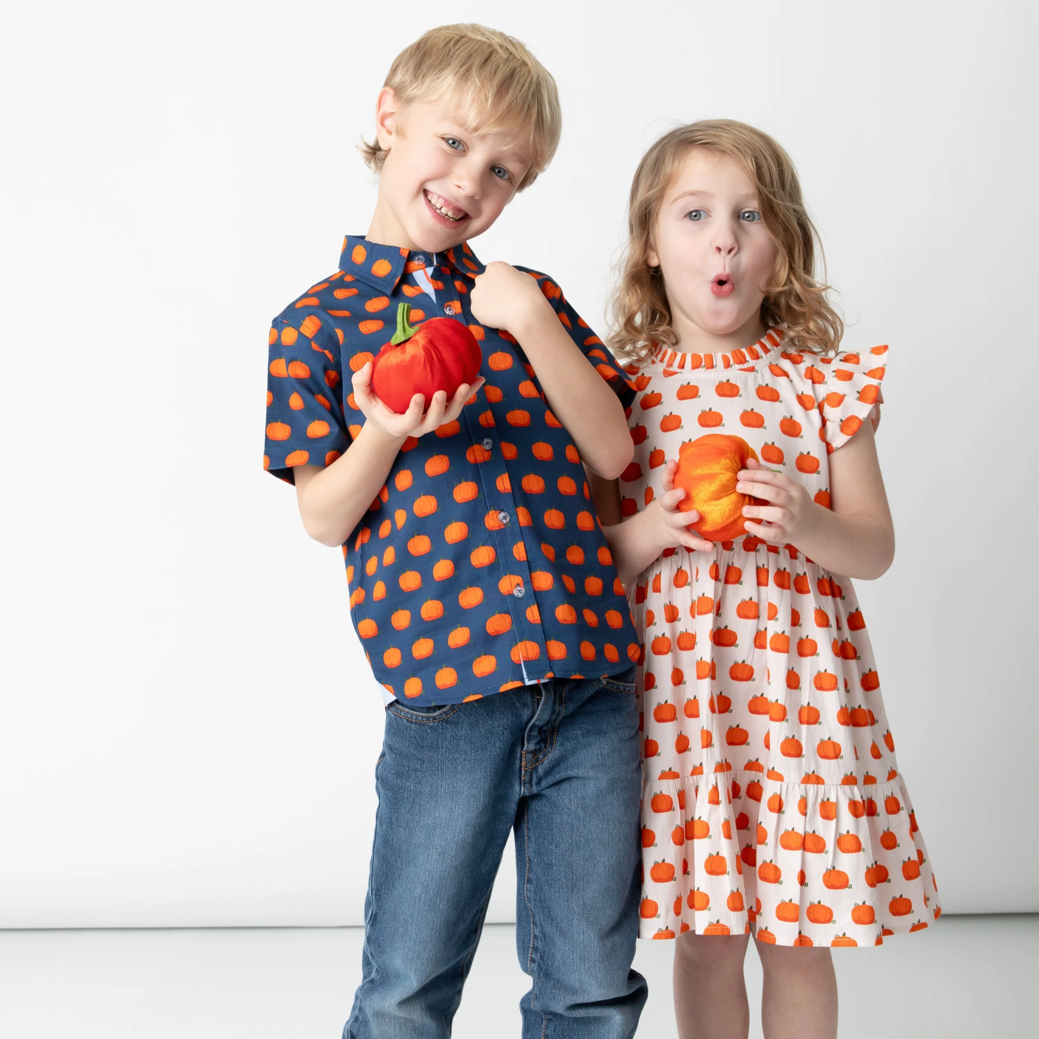 Pumpkin Patch Shirt in Short Sleeves