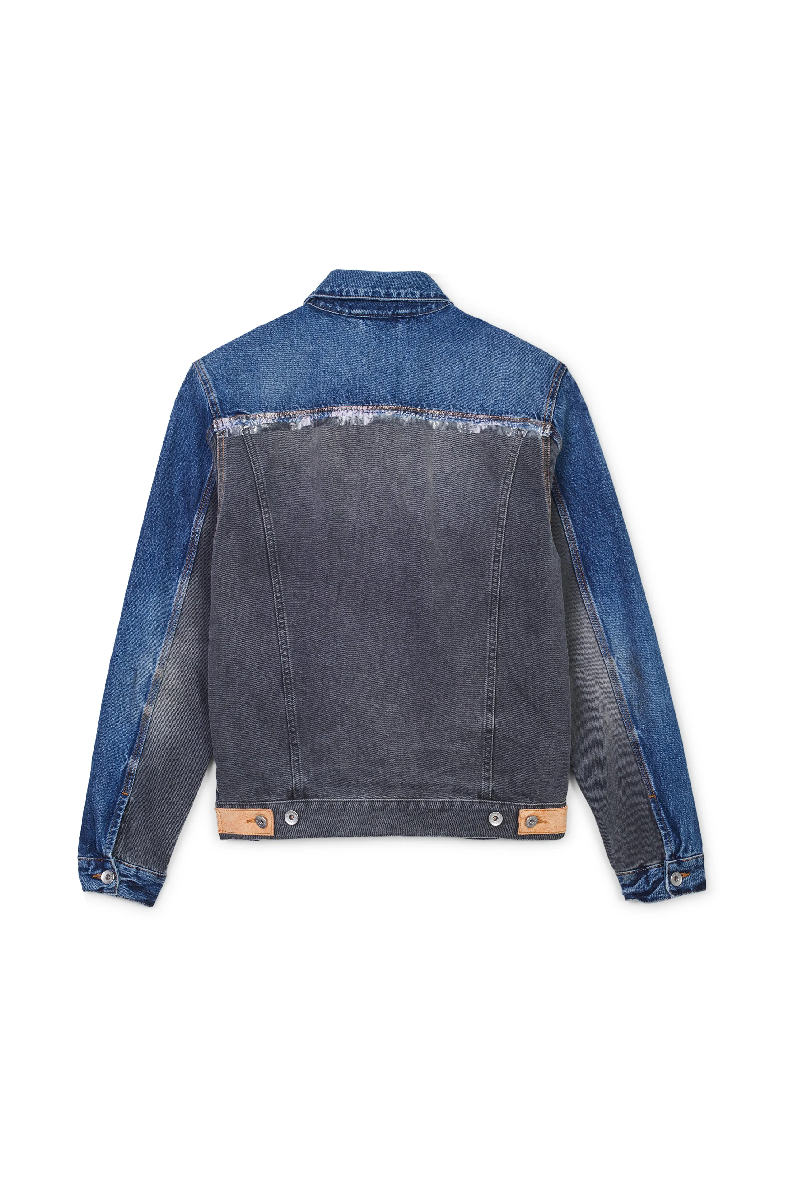 Purple Brand Washed Indigo & Frayed Framis Fray Jacket