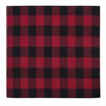 Red Plaid Bandana –  27" X 27"