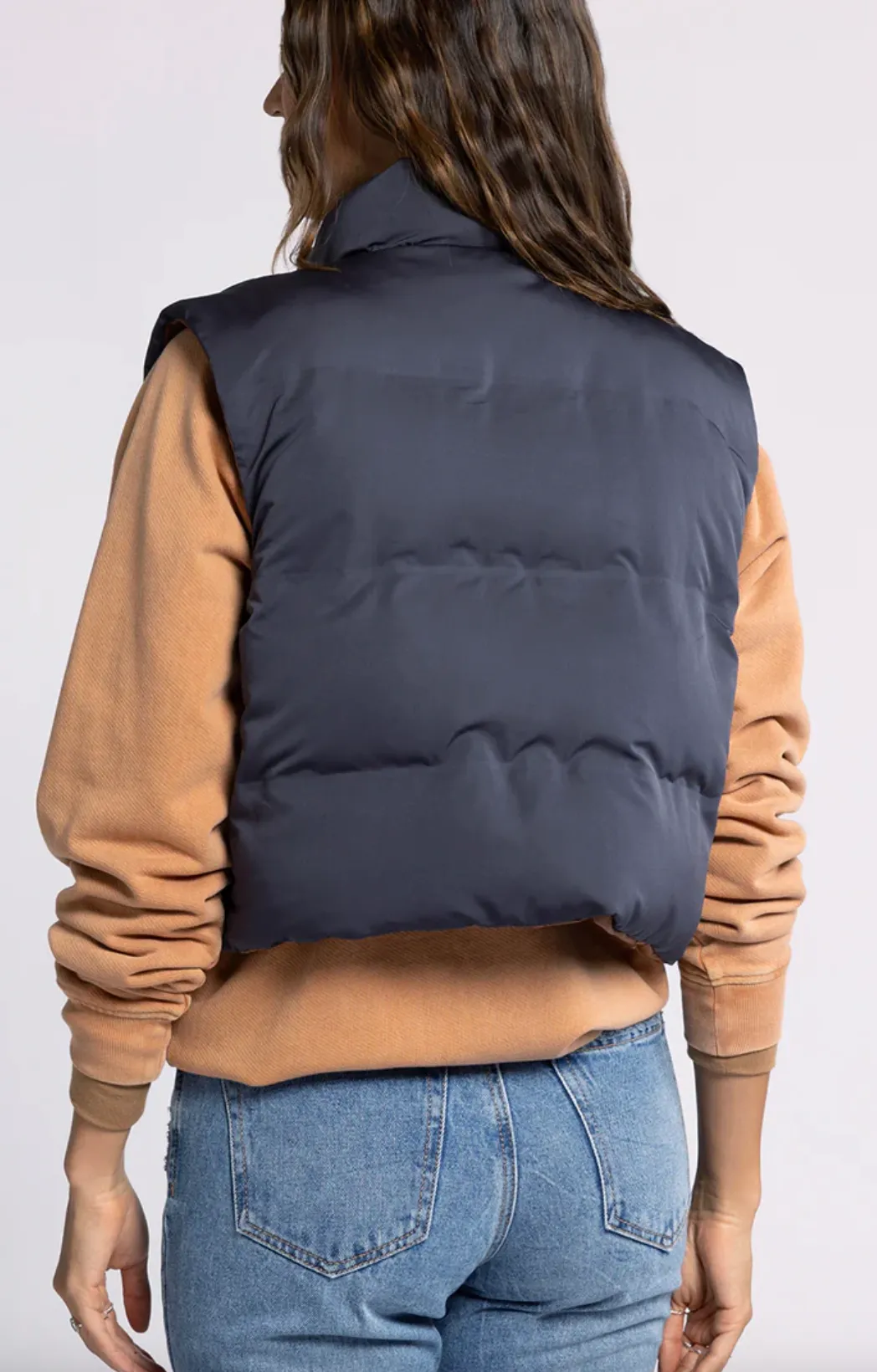 Reversible Cropped Puffer Vest