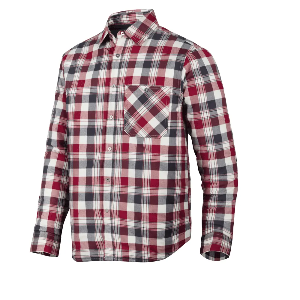 Snickers 8501 RuffWork Padded Flannel Checked LS Shirt Various Colours