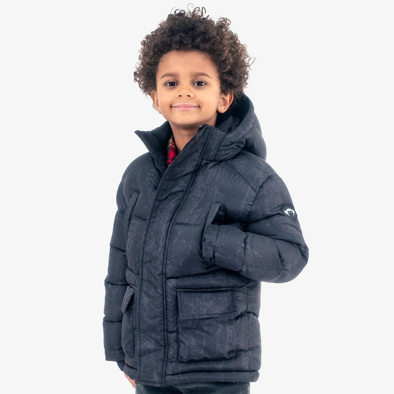 Summit Puffer Coat | Black Graff