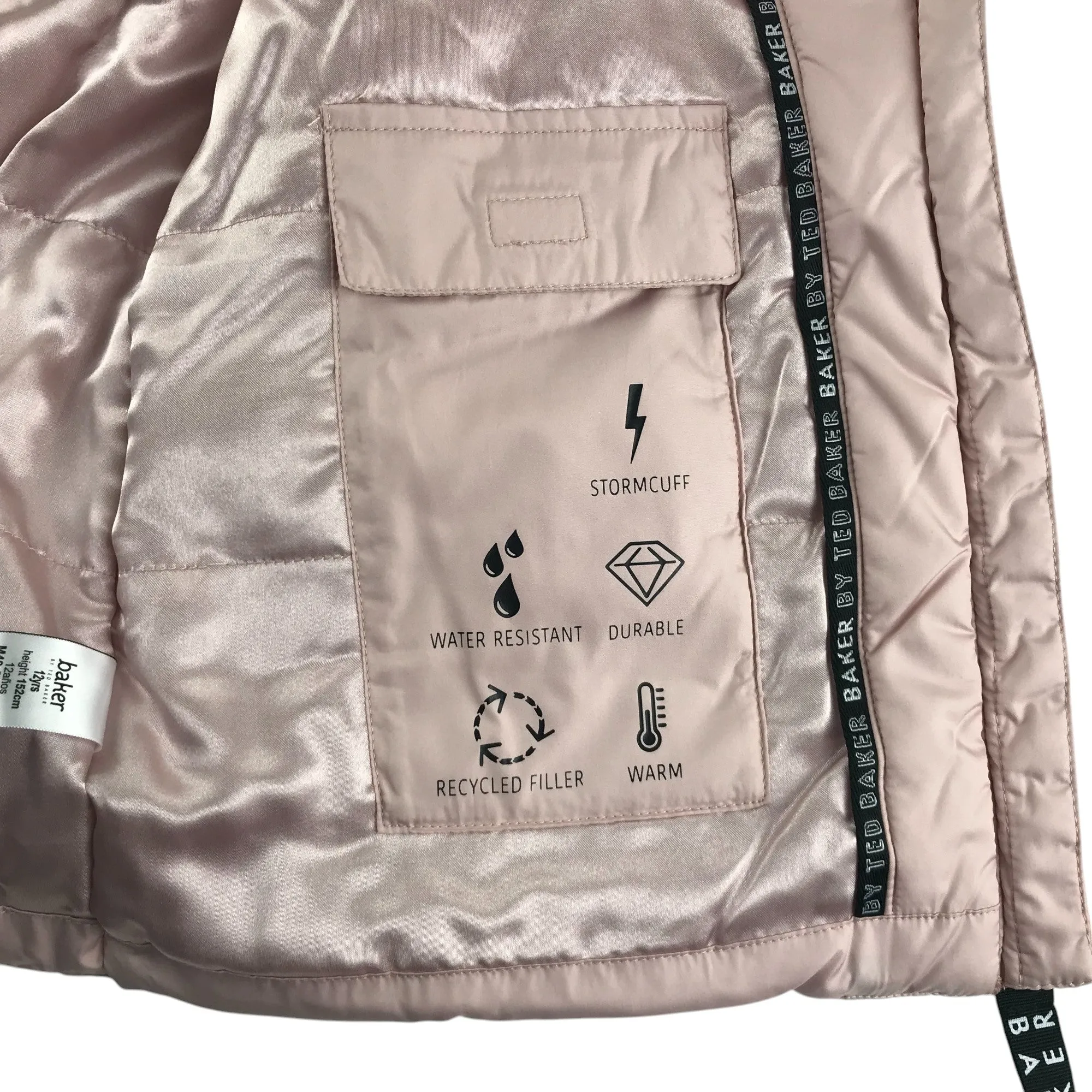 Ted Baker gilet 11-12 years light pink puffer