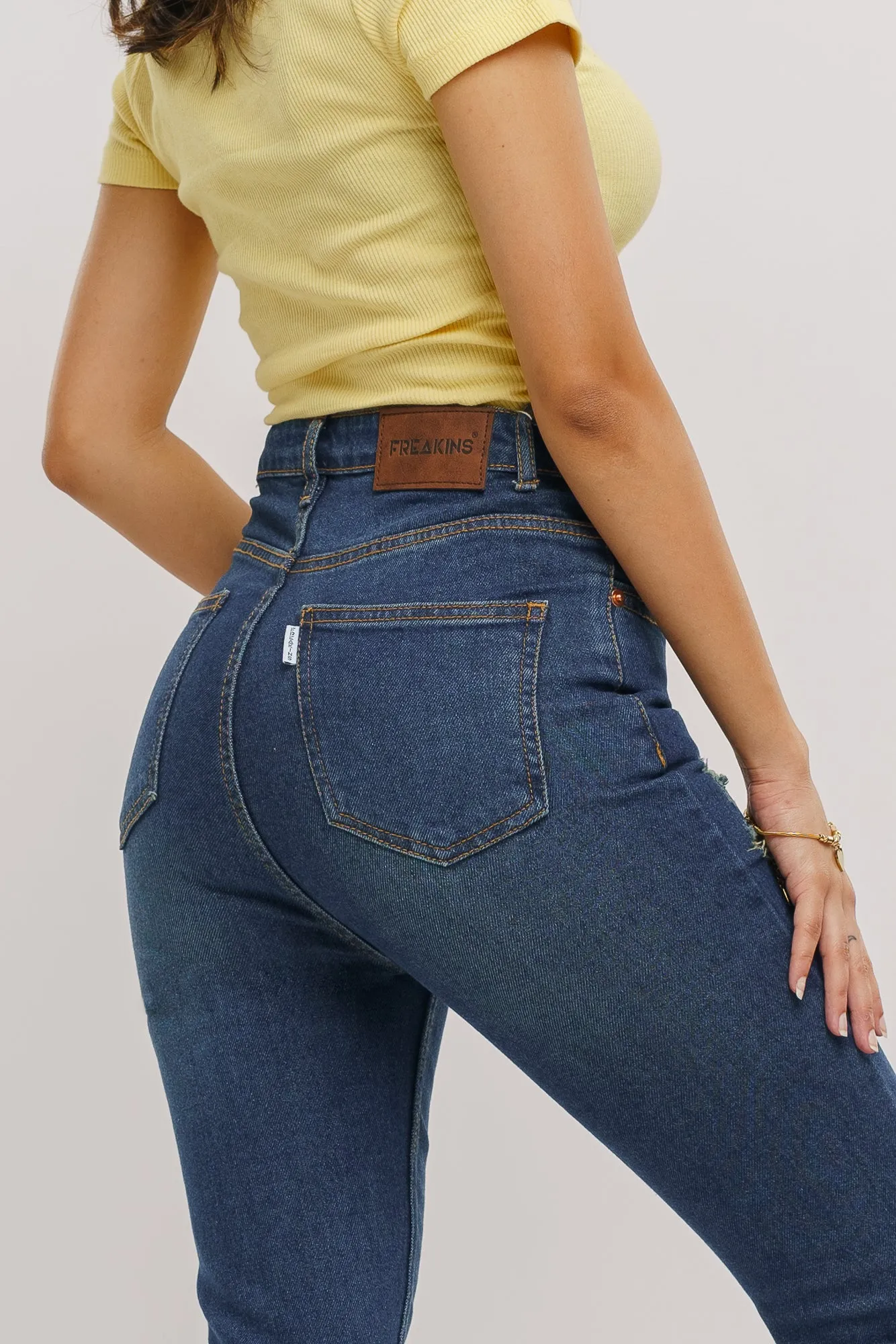 Vintage Blue Stretch Bootcut Jeans