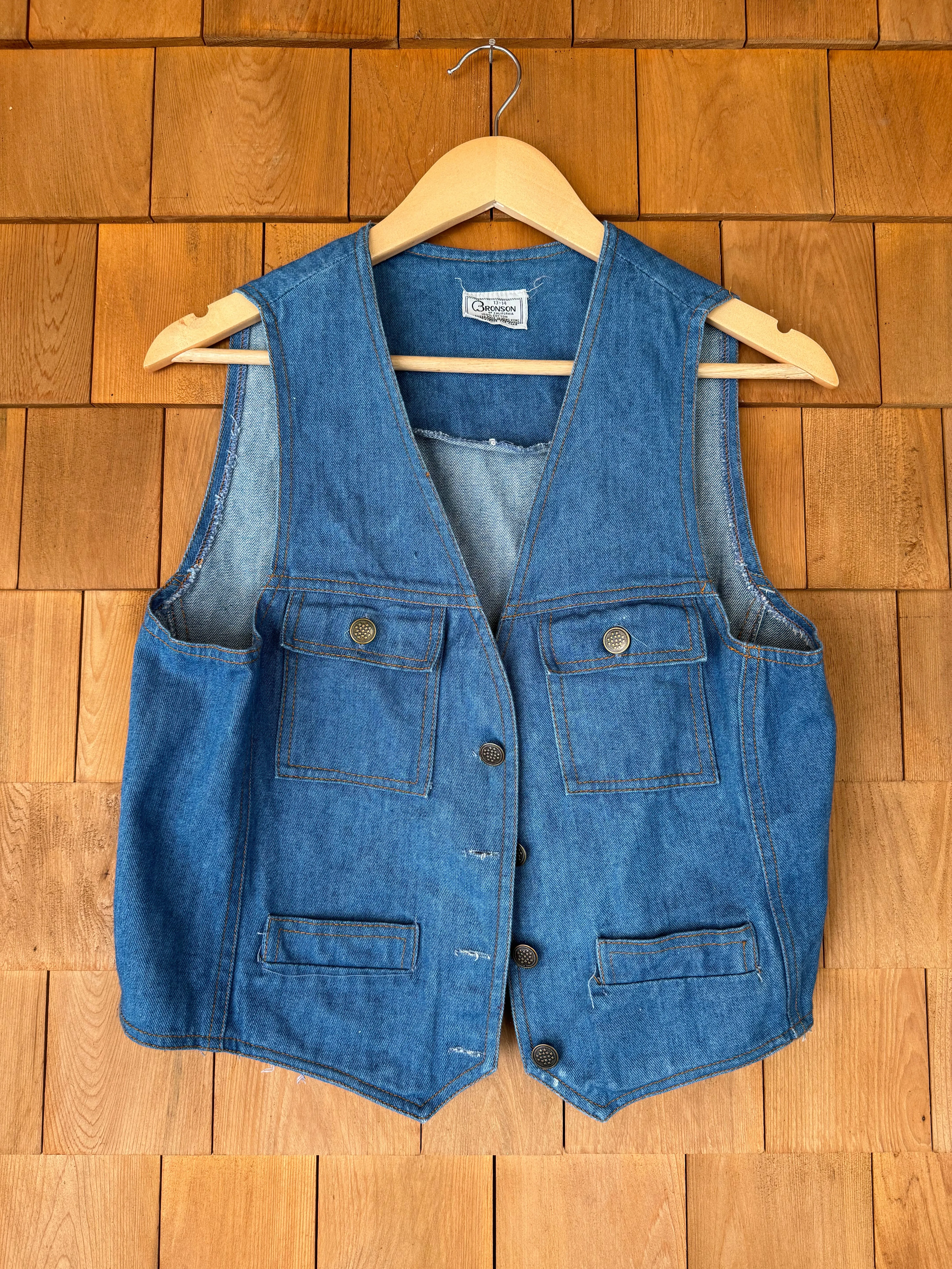 Vintage Bronson Denim Vest - Youth