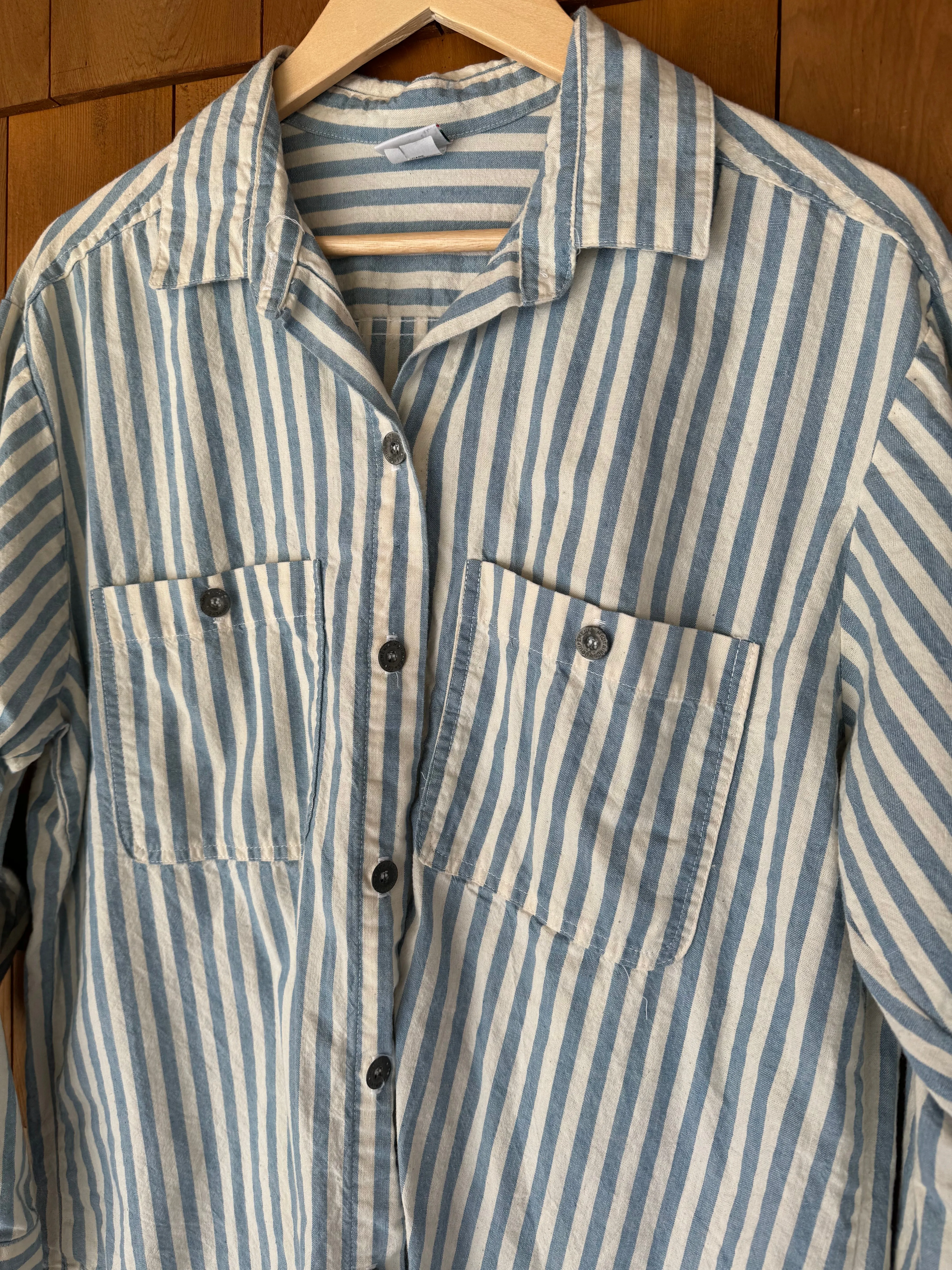 Vintage Super Soft Striped Shirt - Blue   White