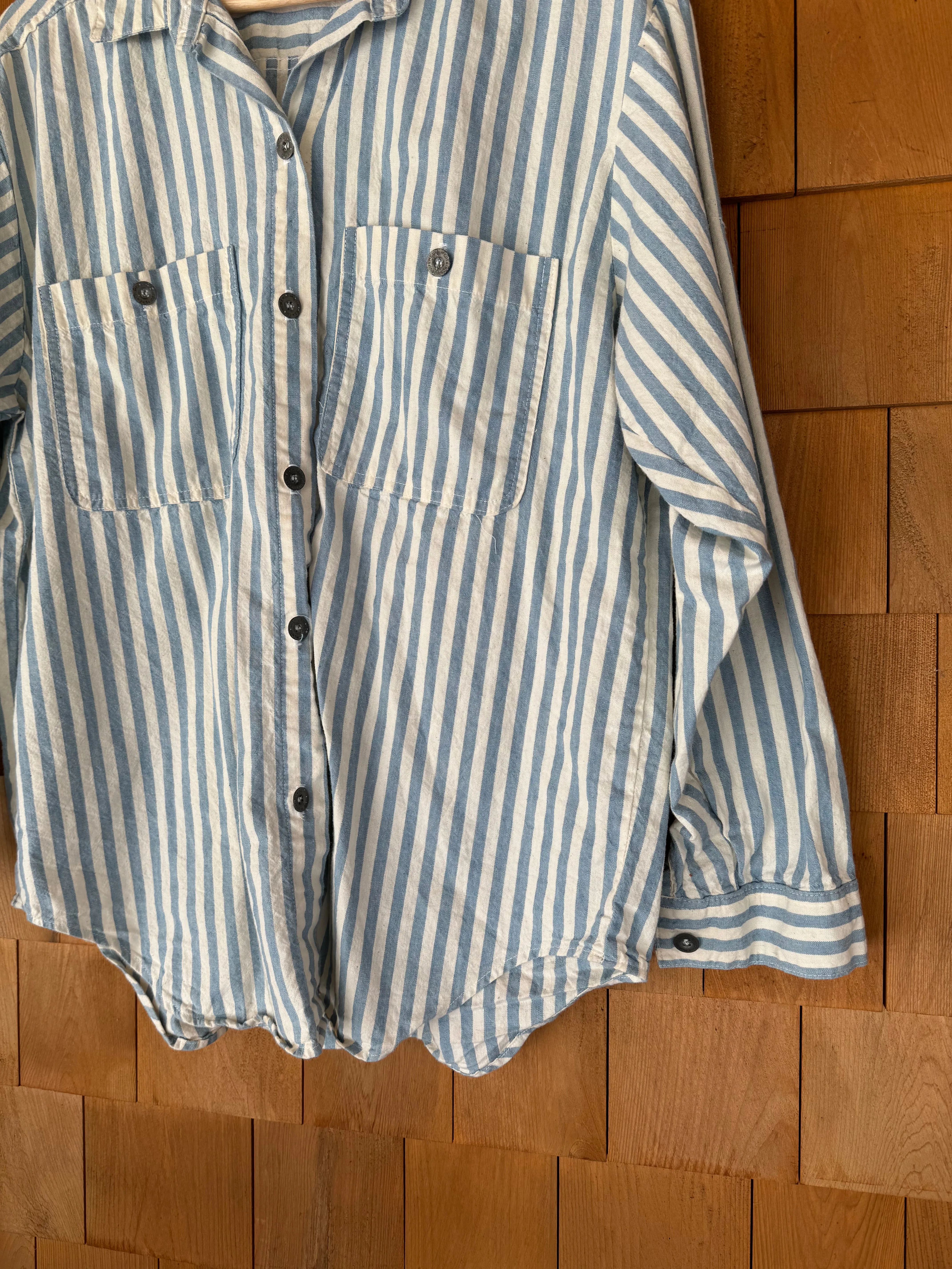 Vintage Super Soft Striped Shirt - Blue   White