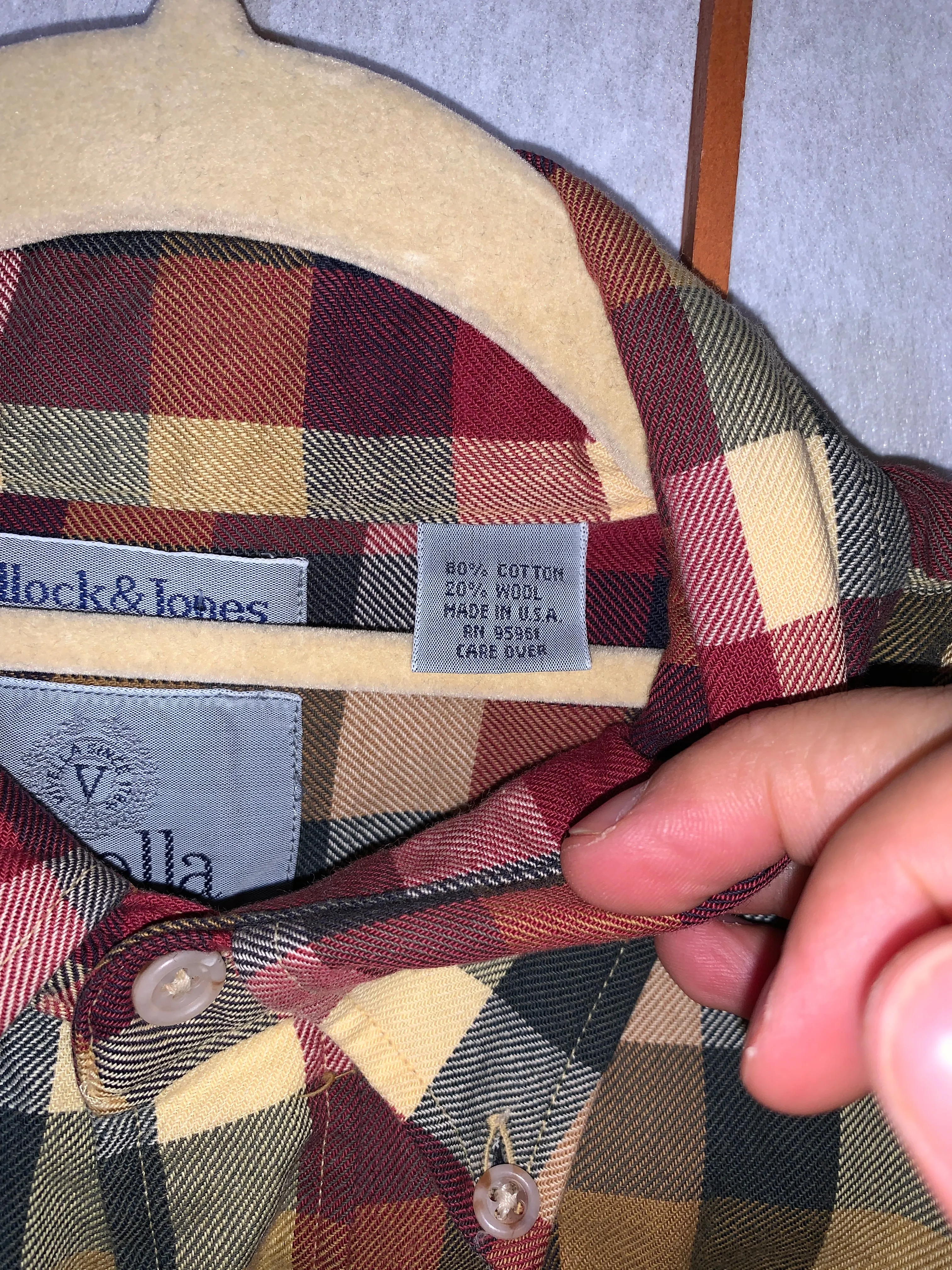 Wool Wood Block Flannel Shirts