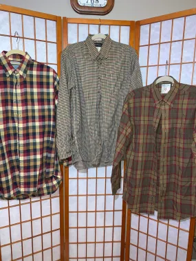 Wool Wood Block Flannel Shirts