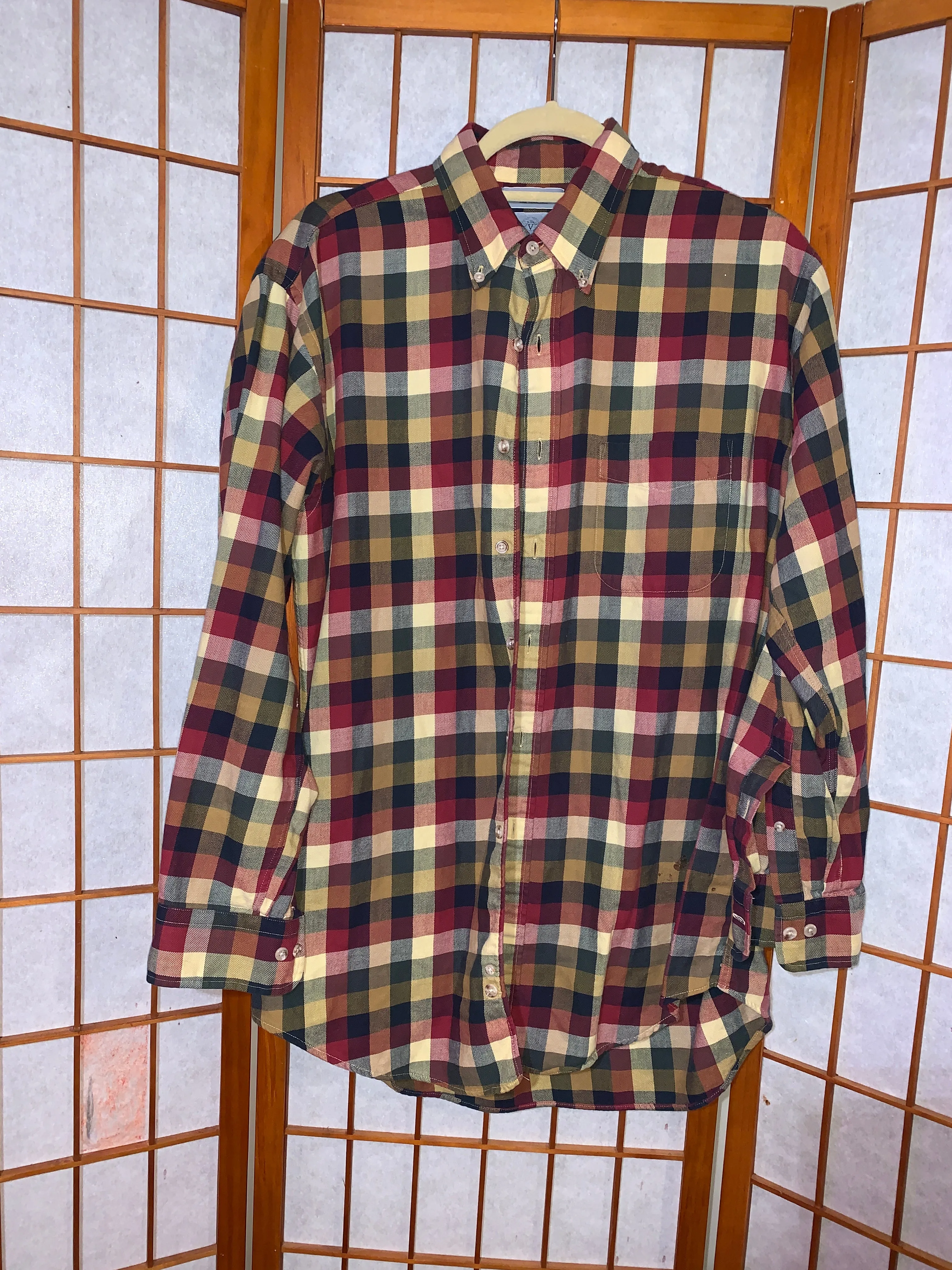 Wool Wood Block Flannel Shirts